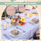12 Pcs Wedding Favors for Guests Small Ceramic Bowls, Flower, Sage Green - Image 4