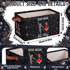 CHENGU 6 Pack Christmas Storage Bin Collapsible Christmas Skeleton Basket - Image 2