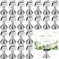 Kathfly 36 Pcs Wedding Table Number Holders Metal Silver Place Card Holder by Kathfly