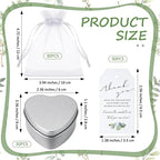 Treela 30 Sets Heart Shaped Candle Wedding Favors - Image 2