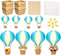 Palmhill 8 Sets 11.8" Hot Air Balloon Decorations Lanterns With Led Light by Palmhill