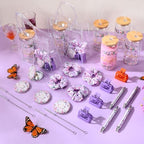 Boao 6 Set Purple Butterfly Baby Shower Game Prizes Gifts for Winner Guests - Image 4