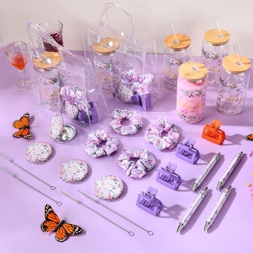 Boao 6 Set Purple Butterfly Baby Shower Game Prizes Gifts for Winner Guests - Image 4