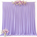 10ft x 10ft Purple Backdrop Curtains, Lavender Lilac Drapes Backdrop Fabric - Image 7