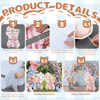 Wesiti 2 Pcs Large 40 x 24 Gender Reveal Bear Cardboard Cutout, Blue Pink - Image 5