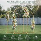 WellSign 7.2FT, 6.6FT, 6FT Wedding Balloon Arch Stand Kit Set of 3 - Image 2