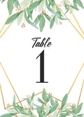 Olive Branch Design Table Number Cards Double Sided Party Table Numbers for Reception Baby Shower Anniversary Birthday Bridal Party 4x6 100 Pcs by Unknown