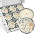 Majestic Zen Scented Candles 9-Pack | Soy Wax Baby Shower Candle Favors for Boy | Fresh Baby Powder Scent | Long-Lasting Party Keepsakes for Baby Shower & Gender Reveal by MajesticZen