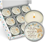 Majestic Zen Scented Candles 9-Pack | Soy Wax Baby Shower Candle Favors for Boy | Fresh Baby Powder Scent | Long-Lasting Party Keepsakes for Baby Shower & Gender Reveal by MajesticZen