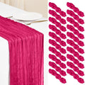 Showgeous 20 Pack Hot Pink Cheesecloth Table Runner, 17 x 108 Inches by Showgeous