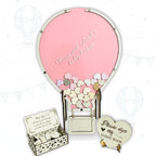 Baby Shower Guest Book Alternative, Hot Air Balloon Drop Box Frame, Hearts by Handmade