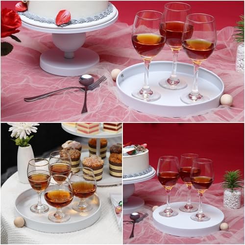 19 PCS White Cake Stand Set, Dessert Table Display Set with Wedding Cupcake Stand and Cake Stands for Party, Weddings Birthday Baby Showers Anniversary Party - Image 5