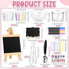 264Pcs Ice Cream Party Supplies Summer Ice Cream Bar Serves 60 Guests - Image 3