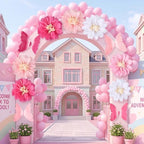 Havawish 16 Pcs Giant Pink Butterfly & Daisy Paper Flowers Hanging Set - Image 6