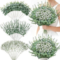 Serwalin 50PCS Mixed Eucalyptus Greenery Stems & Baby's Breath Flowers Bulk by Serwalin
