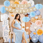 Kriyokiaa Blue Little Pumpkin 1st Boy Decorations - Image 6