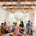 Macaron Pastel Paper Chain & Mirror Star Garland Kit with Double-Sided Tape, Pre-Cut 10 Colors Strips. Ideal for Birthday, Baby Shower, Wedding & Party Decor. (800, 2 x 8.27 Inches) by ABOAT