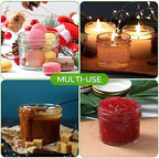 40 Pack 4 oz Mini Mason Jars with Golden Lids - Image 6