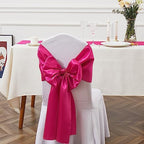Rose Red Satin Chair Sashes Bows, 50 Pcs, 6 x 108 inch - Image 4