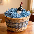 Tisspoms 10LB Sky Blue Crinkle Cut Paper Shred Filler, Crinkle Paper Shreds - Image 4