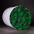 Prifroti 17 Flowers in a Luxury Suede Box, Birthday Gifts for Women, Preserved Flowers, Mothers Day Roses Gift for Mom, Dark Geen - Image 2