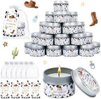 50Set Baby Shower Candle Party Favors Western Cowboy Lavender Scented Candles Bulk Favors for Guests Girl Boy Baby Shower Gender Reveal Party Gifts (Cowboy) by VZCBZC