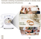Video Audio Guest Book Wedding Phone,1080P HD Video Phone Guestbook, Preserve Your Special Occasions, Ideal for Wedding Bridal Shower, Birthday, Graduations, Baby Shower(Snow-White) - Image 5