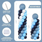 Dusty Blue Balloons Column Kits Stand for Floor 2 Sets Balloon Tower - Image 4