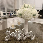 WEISPARK 100PCS Artificial Hydrangea Flowers, Fake Flowers Silk Hydrangea Full Flowers Heads with Stems for Wedding Home Party Shop Baby Shower Decor (Ivory) - Image 5