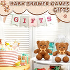 Seenelling 6 Sets Bear Diaper Changing Baby Shower Game Kit, Tan - Image 6