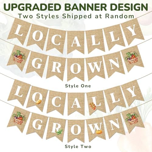 Kriyokiaa Locally Grown Baby Shower Decorations and Vegetable Banner - Image 6