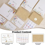 600 PCS Floral Thank You Cards with Envelopes and Stickers, 4 x 6 Inch - Image 5
