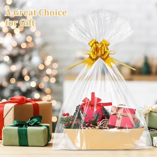 EVELOMO 5 Pack Empty Gift Baskets to Fill - 12" x 10" Large Baskets for Gifts Empty, Sturdy DIY Gifts Baskets Sets with 200g Crinkle Cut Papers for Birthdays Weddings Parties and Holidays (Kraft) - Image 6