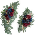 Artificial Navy Blue Wedding Arch Flower Floral Swags Set of 2 by UdoulaFlowersforLife