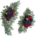 Artificial Navy Blue Wedding Arch Flower Floral Swags Set of 2 by UdoulaFlowersforLife