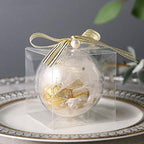 Lucky Monet 25/50/100 Packs Clear Gift Boxes, Clear PVC Plastic Boxes Transparent Packing Box Favor Square Boxes for Thanksgiving, Christmas, Wedding, Party, Birthday, Jewelry (4"x4"x4", 50 Pack) - Image 2