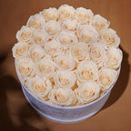 Prifroti 27 Flowers in a Luxury Suede Box, Birthday Gifts for Women, Preserved Flowers, Mothers Day Roses Gift for Mom, Champagne - Image 4