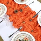 16 Pack 23 x 120 Inch Orange Table Runner 10Ft Cheesecloth - Image 4