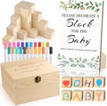 wookidel 72PCS Baby Shower Games Kit, Baby Blocks for Baby Shower by Wookidel