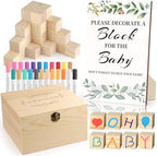 wookidel 72PCS Baby Shower Games Kit, Baby Blocks for Baby Shower by Wookidel