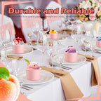 Jingmore Paper Ice Cream Cups 9oz Colored Disposable Dessert Bowls for Hot or Cold Party Food Cups for Birthday Baby Shower Easter Party Supplies(Pink,180 Pcs) - Image 3