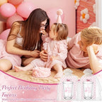 Vesici 50 Sets Silly Goose Party Favors for Guests Include Baby Shower Shot Glass and Card Organza Bag for Birthday Baby Shower Goose Party Supplies (Pink) - Image 5
