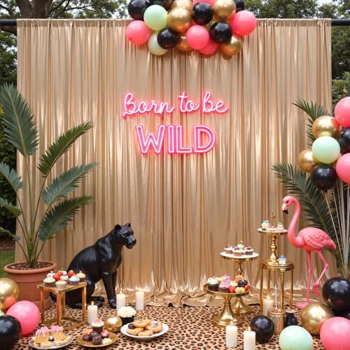 20x10ft Dark Champagne Backdrop Curtains Wedding Party Glitter Sequin Curtain Backdrop Fabric Shimmer Drapes Backdrop Bridal Baby Shower Birthday Christmas Photoshoot Background 5x10FT，4 Panels - Image 6