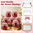 3.4 oz Small Glass Jars with Lids 12PCS, Mini Yogurt Jars for Jam - Image 3