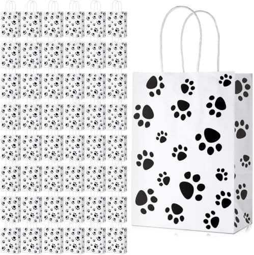 Blulu 100 Pcs Dog Paw Gift Bag,White Backing by Blulu
