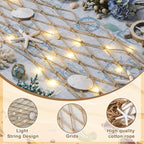 Moukeren 2 Pack 5ft Fishing Net Table Runner Lights Seashell Table Runner - Image 3