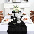 12 Pack 23 x 120 Inch Black Table Runner 10Ft Cheesecloth - Image 3