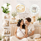 Hombae Dumpling Baby Shower Decorations, A Little Dumpling Is on the Way Party Decorations Kit with Backdrop, Balloon Garland, Boxes, Mom to Be Sash, Headband for Baozi Theme Baby Shower - Image 4