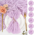 50 Pack Lavender Cloth Napkins 20x20 Inch Cheesecloth Napkins by Lumaycens