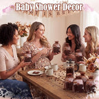 Leelosp 24 Sets a Baby Is Brewing Baby Shower Favors for Guests Coffee Themed Party Favors with Mini Glass Jars Coffee Bean Soap Thank You Cards Organza Gift Bags for Gender Neutral Shower Decoration - Image 2